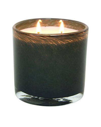 Alassis Set of 2 14-Oz. Art Glass Candles, Blackcurrant and Rosewood, Grey