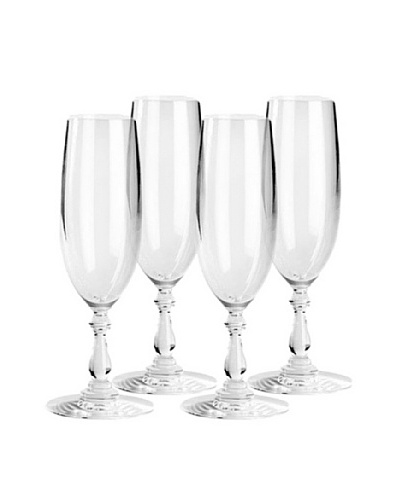 Alessi Set of 4 Dressed 8-Oz. Champagne Flutes