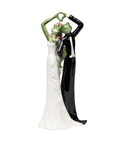 Alfrogo & Frogalina by Lee Fitzgerrell Ceramic Frog Wedding Couple