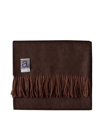 Alicia Adams Alpaca Maya Alpaca-Blend Throw, Espresso, 51 x 71