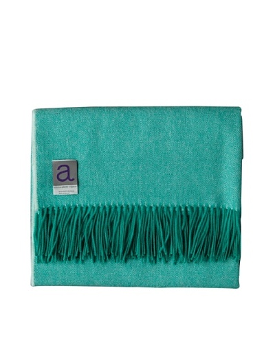 Alicia Adams Alpaca Maya Alpaca-Blend Throw, Mint, 51 x 71