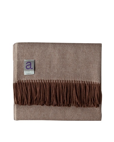 Alicia Adams Alpaca Maya Alpaca-Blend Throw, Whiskey, 51″ x 71″