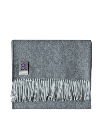 Alicia Adams Alpaca Maya Alpaca-Blend Throw, Grey, 51 x 71