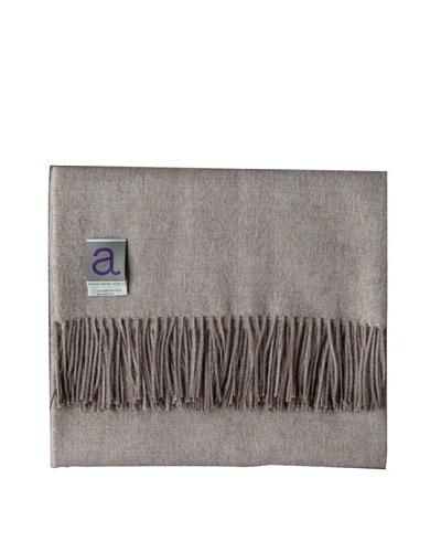 Alicia Adams Alpaca Maya Alpaca-Blend Throw, Taupe, 51 x 71