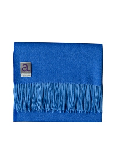 Alicia Adams Alpaca Maya Alpaca-Blend Throw, Blue, 51 x 71