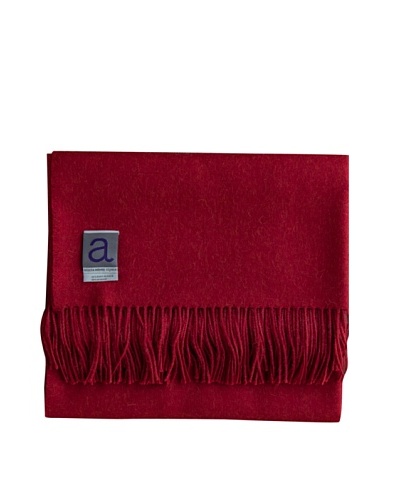 Alicia Adams Alpaca Melange Alpaca-Blend Throw, Red, 51″ x 71″