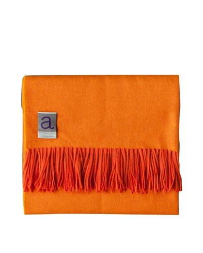 Alicia Adams Alpaca Maya Alpaca-Blend Throw, Tangerine, 51″ x 71″