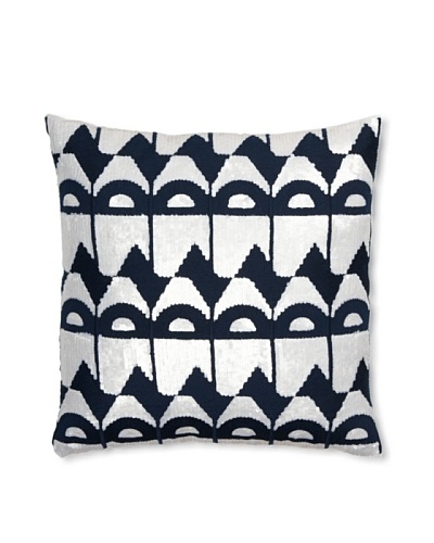 Allem Studio Himalaya 18″ x 18″ Pillow, Navy/White