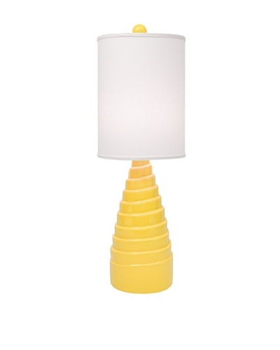 Allison Davis Spiral Table Lamp, Yellow