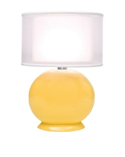 Allison Davis Cartman Double Shade Table Lamp, Yellow