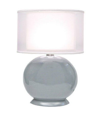 Allison Davis Cartman Double Shade Table Lamp, Grey