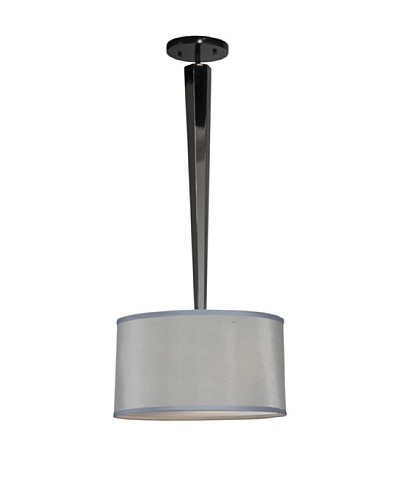 Allison Davis Design Lighting Obsidian Pendant Light, Black Nickel/Silver/White