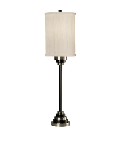 Allison Davis Design Lighting Manhattan Table Lamp, Oil-Rubbed Bronze/Nickel/Off-White
