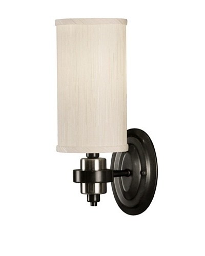 Allison Davis Design Lighting Manhattan Wall Sconce, Oil-Rubbed Bronze/Multi/Nickel/Off-White