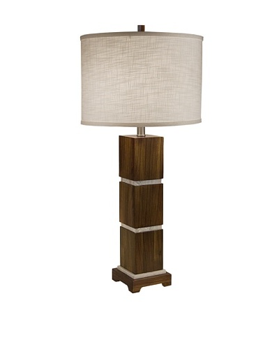 Allison Davis Design Lighting Bali Table Lamp, Wood/Mother-of-Pearl