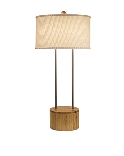 Allison Davis Design Lighting Nandina Table Lamp, Wood/Cream