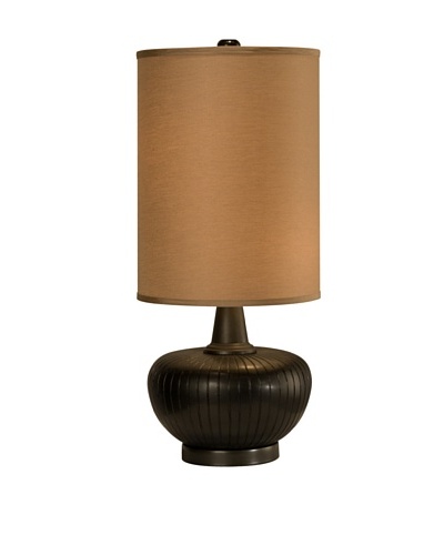 Allison Davis Design Lighting Graphite Table Lamp, Graphite/Tan