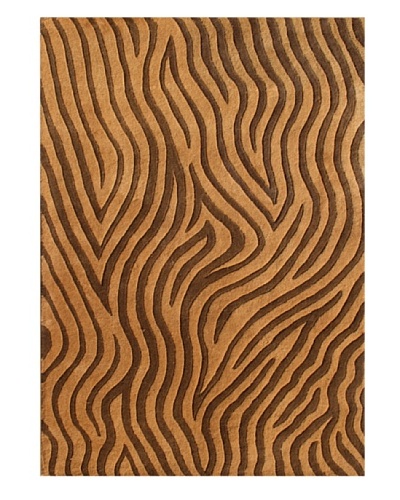 Alliyah Rugs New Zealand Wool Rug [Golden/Brown]