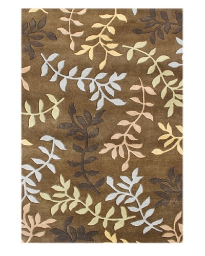 Alliyah Rugs New Zealand Wool Rug [Gold/Oak/Yellow/Blue]