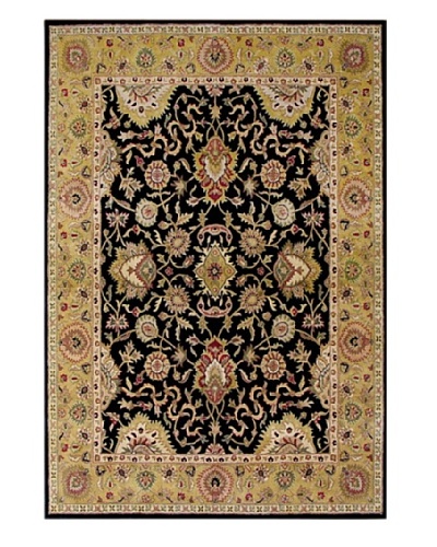 Alliyah Rugs Delhi Rug, Indigo/Olive/Mustard/Blue/Black, 9′ x 12′