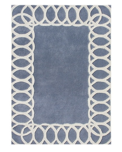 Alliyah Rugs New Zealand Wool Rug [Blue/Grey/Beige]
