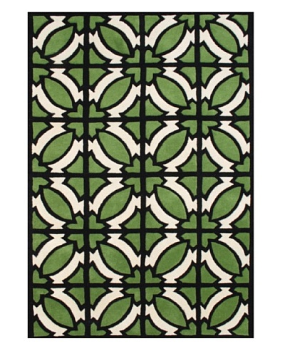 Alliyah Rugs Alliyah Collection [Vanilla/Green/Black]