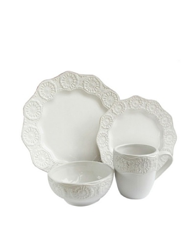 Celeste 16-Piece Dinnerware Set, White