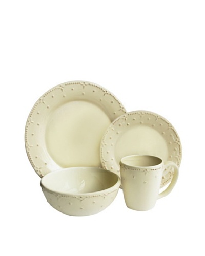 American Atelier Genevieve Cream 16-Piece Dinnerware Set