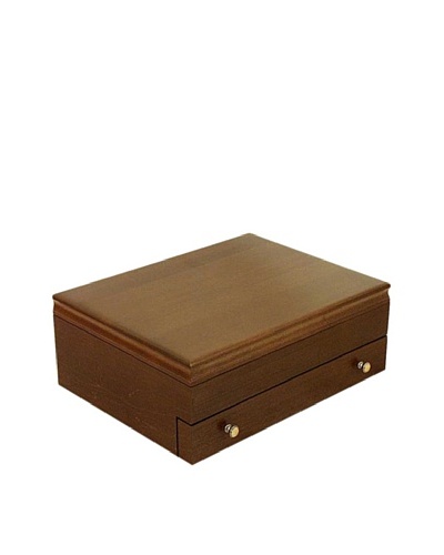 American Chest Company Medium Walnut-Finished Hardwood Flatware Drawer Chest