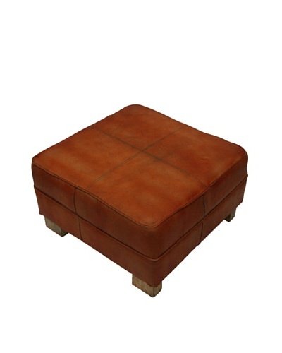 nuLOOM Leather Ottoman