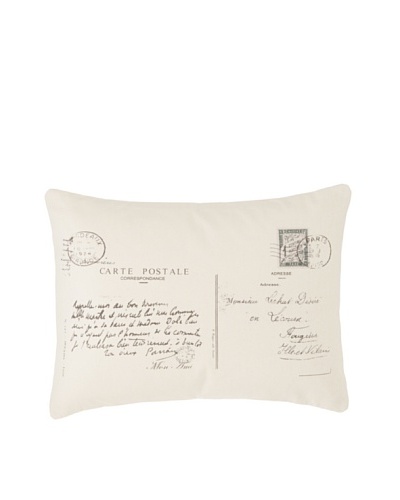 Amity Postcard Pillow, Natural