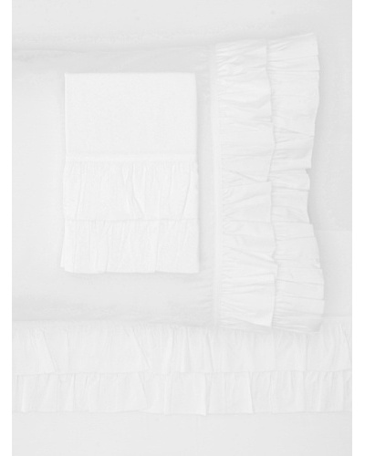 Amity Home Ruffle Sheet Set [White]