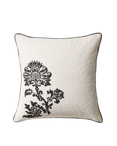 Amity Home Cot de Rhone Pillow, Ivory/Black