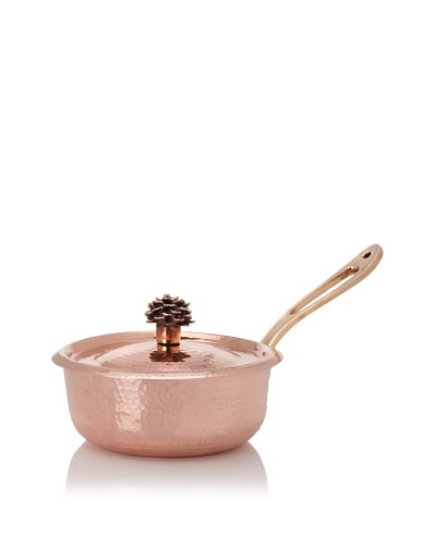 Amoretti Brothers 2.75-Quart Hand-Hammered Copper Sauté Pan