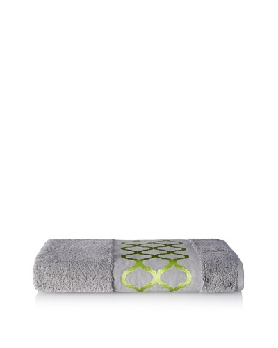 Anali Tangier Bath Towel, Green/Grey