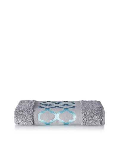Anali Tangier Hand Towel, Turquoise/Grey