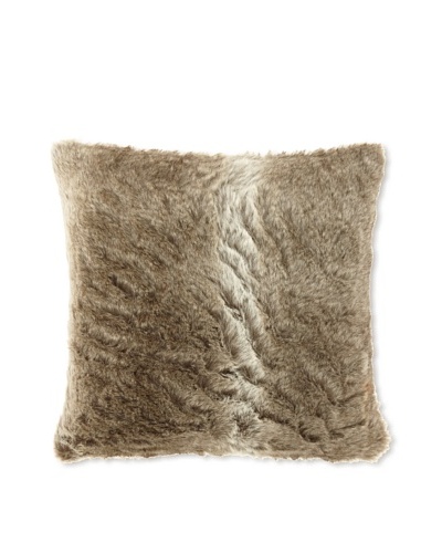 Zodax Faux Fur Throw Pillow, Grey