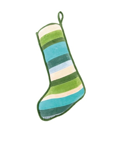 Anna Marie Horner Holiday House Holly Blue Spruce Stripes Stocking