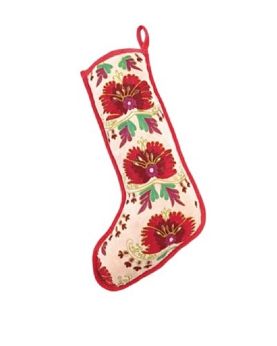 Anna Marie Horner Holiday House Holly Berry Flower Stocking