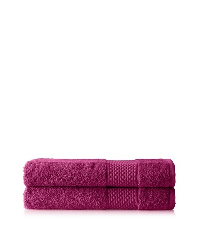 Anne de Solène Set of 2 Gourmandise Hand Towels, Mousse De Cassis, 24″ x 40″