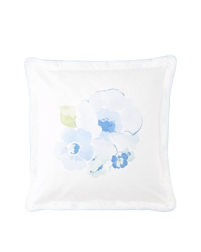 Anne de Solène Conte d'Hiver/Cosy Euro Sham, White/Blue, 26 x 26