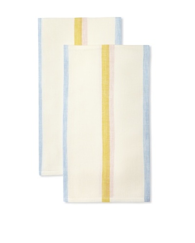 Anne De Solene Set of 2 Kitchen Towels, Azay, Orange, 23″x30″