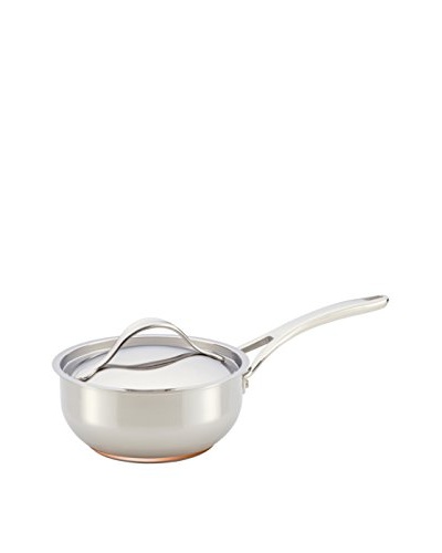 Anolon Nouvelle Copper Stainless Steel 2.5-Qt. Covered Saucier