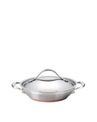 Anolon Nouvelle Copper Stainless Steel 9.5″ Covered SkilletAs You See