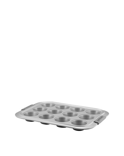 Anolon Advanced Bronze Non-Stick Muffin and Cupcake Pan with Silicone Grips, 12-Cup