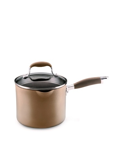 Anolon Advanced Bronze 3.5-Qt. Covered Straining Saucepan with Spouts