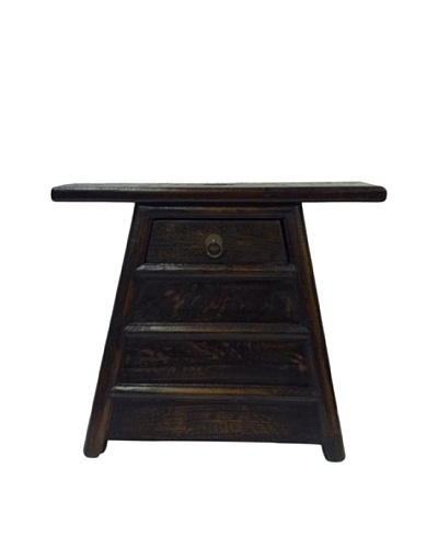 Antique Revival Chinese Barber Stool [Black]