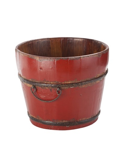 Antique Revival Wooden Sink Bucket