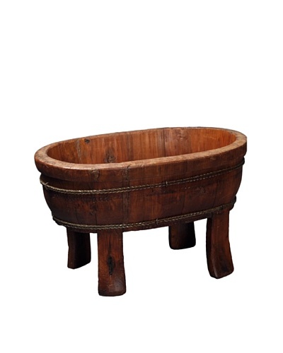 Antique Revival Wooden Vegetable Sink, Natural