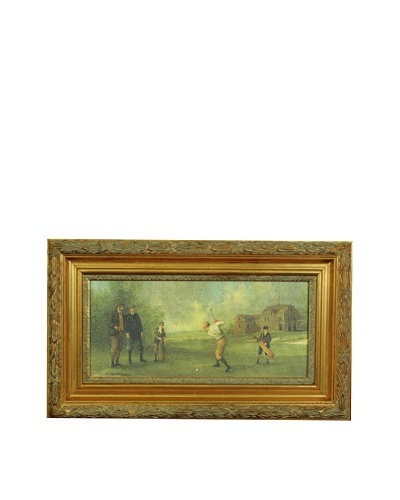 Framed Reproduction Golf Art Painting